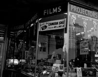 Boston camera shop window display poster print showcasing urban photography.