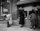 USA Massachusetts Cambridge People Filling Forms Poster Print showcasing an urban scene.