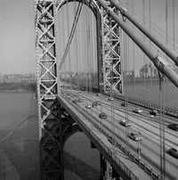 Suspension Bridge Poster Print showcasing stunning architectural design.