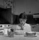 Boy Praying Before Dinner Poster Print