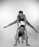 Portrait of Young Couple Exercising Poster Print for fitness inspiration