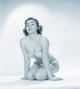 Studio portrait of a young woman in a bikini poster print