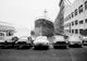New York City harbor poster print featuring parked cars.