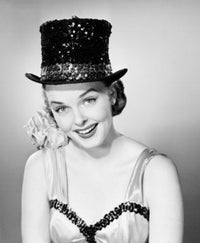 Studio portrait of young woman wearing costume poster print.