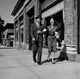 Couple Walking Down Street Poster Print, romantic wall art for home décor