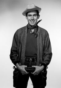 Studio Portrait of Cowboy Poster Print showcasing cowboy culture