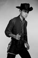 Cowboy with Gun Studio Portrait Poster Print