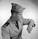Male Navy Soldier Checking Time on Wristwatch Poster Print