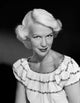 Portrait of a mid-aged blonde woman poster print