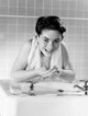 Boy Washing Face Poster Print showcasing childhood innocence