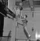 Young man playing basketball poster print, vibrant sports art