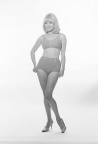 Portrait of Woman in Swimsuit Poster Print showcasing summer vibes.