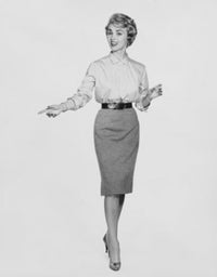 Portrait of a young woman smiling poster print