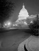 USA Capitol Building at Night Poster Print showcasing the east front and Senate wing.