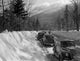 Pinkham Notch April Traffic in Snow Poster Print