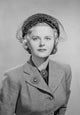 Portrait of Young Woman Wearing Hat Poster Print