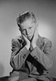Portrait of worried teenage boy studio shot poster print