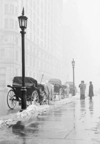 New York City Plaza at 16th Street and Central Park Poster Print