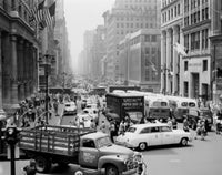 Poster print of busy Fifth Avenue in New York City from 36th Street