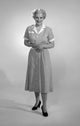 Studio portrait of a mid adult woman poster print.