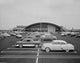USA Levittown parking lot poster print featuring cars.