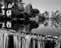 Chocorua Dam on River Poster Print showcasing a scenic New Hampshire landscape.