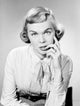Studio Portrait of Young Woman Poster Print in various sizes.