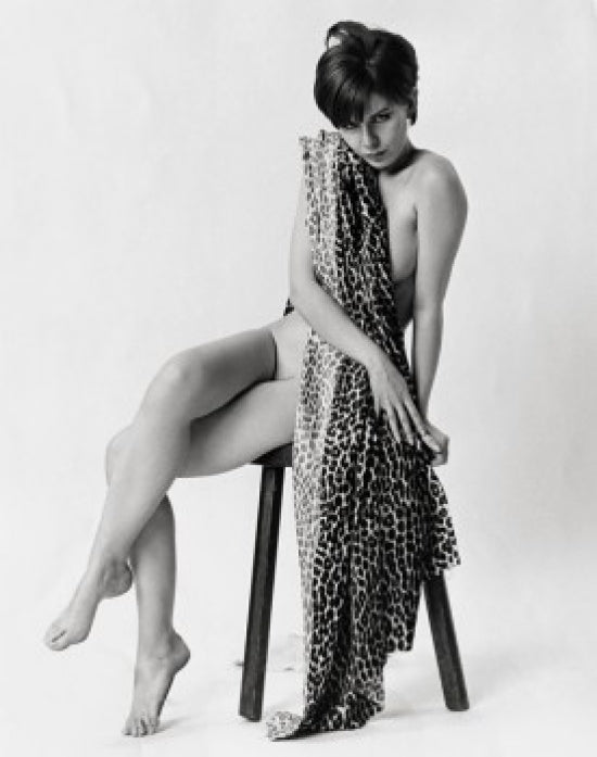 Portrait of a Young Woman Sitting on a Stool Poster Print