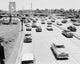 Traffic near George Washington Bridge Poster Print showcasing urban scenery.
