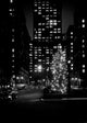 Christmas Decorations on Park Avenue Poster Print showcasing New York City festive decorations