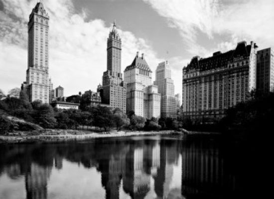 New York City Fifth Avenue skyline poster print across Central Park