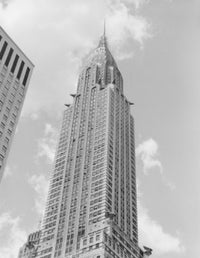 Chrysler Building low angle view poster print showcasing New York City architecture.