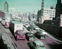 New York City traffic at Lincoln Tunnel Poster Print