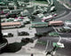 Traffic at entrance to Lincoln Tunnel poster print showcasing NYC city life.