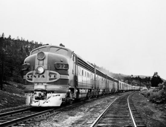 USA, New Mexico, Glorieta Santa Fe's Chief Approaching Station Poster Print