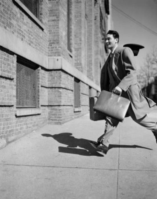 Dynamic Man Running Poster Print showcasing action and energy