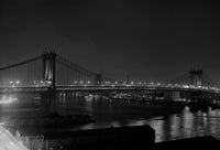 Manhattan Bridge Poster Print showcasing iconic NYC skyline.