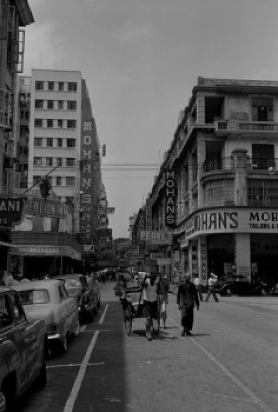 Hong Kong Kowloon street scene poster print showcasing urban life.