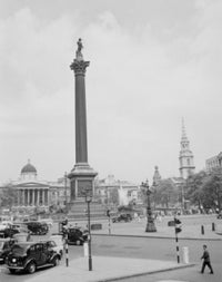 Trafalgar Square Poster Print featuring Nelson's Column and National Gallery in London