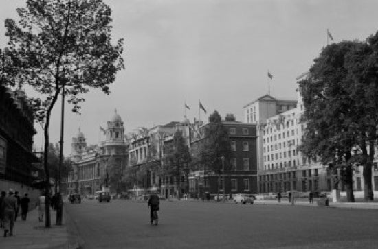 UK London Whitehall Street Poster Print showcasing iconic London architecture