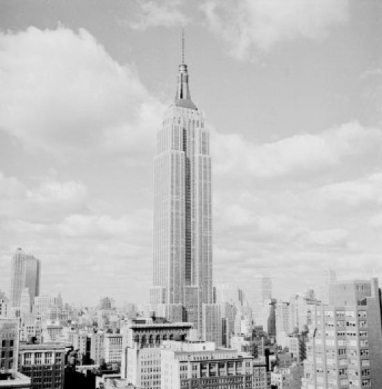 Empire State Building Poster Print showcasing New York City skyline.