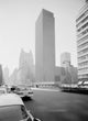 Poster print of Park Avenue view featuring the Seagrams Building in New York City.