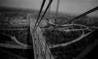 Air view of George Washington Bridge poster print showcasing New York City.