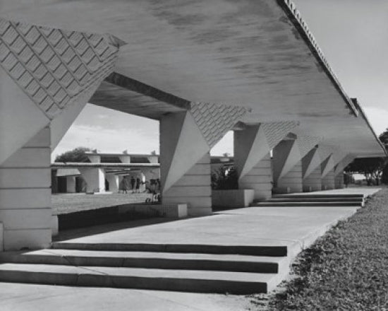 Walkway of a University Building Poster Print - Lakeland, Florida