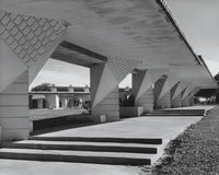 Walkway of a University Building Poster Print - Lakeland, Florida