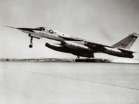 B-58 Hustler Bomber Plane Taking Off Poster Print