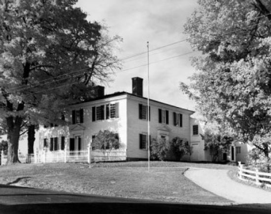 Facade of Franklin Pierce Homestead Poster Print from Hillsborough, NH