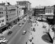 High angle view of traffic on road in Worcester, Massachusetts poster print.