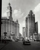 Skyscrapers in Chicago Poster Print showcasing urban architecture.