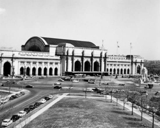 Facade of Union Station in Washington DC poster print.